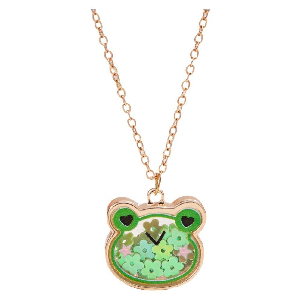 Cat Bear Charm Children's Necklace Cute Design Princess Costume Necklace  Kids Fashion