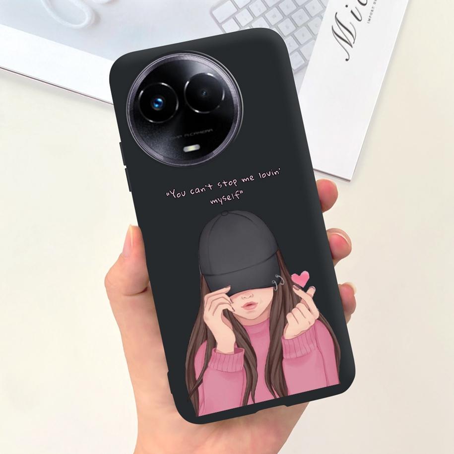 Ударопрочный Чехол Для Realme 11 5G / Realme 11X Чехол На Телефон Модный Девушки Мягкий Силикон Funda Для Realme11 11 X 2023 RMX3785 Coque