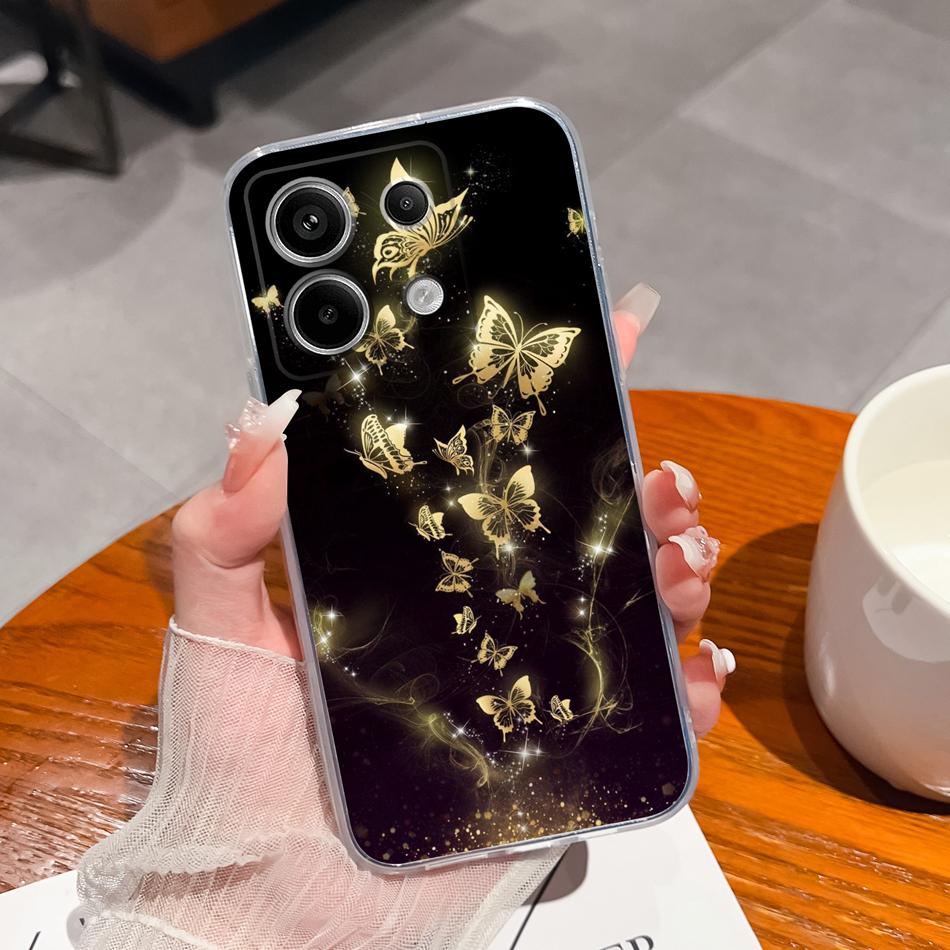 For POCO X6 Pro Cases Creative Protector Soft Slim Silicone Clear Anti Choc Back Cover For POCO X6pro X 6 Pro Funda Coque Bumper