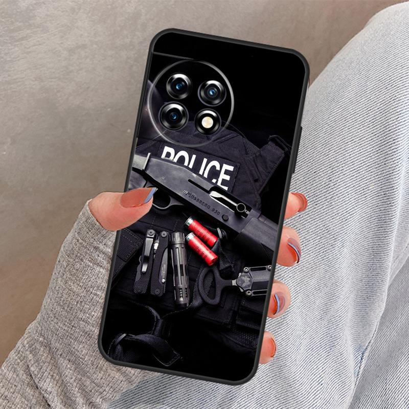 Чехол Police SWAT FBI для OnePlus Nord 4 3 CE 2 Lite N20 N10 N30 OnePlus 8T 10T 13 13R 12 12R 11 10 Pro