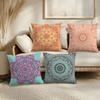 Mandala Bohemian Ethnic Cushion Cover Soft Short Plush Pillow Cover Smooth Cozy Texture Aesthetic Cushion Case Home Decor