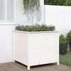 VidaXL Planter White 82.5x82.5x78 Cm Solid Pine Wood 825304