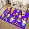 Ковер The Simpsons - Мягкий и прочный для гостиной, спальни и наружного использования - Полиэстеровый коврик для пола, моющийся вручную