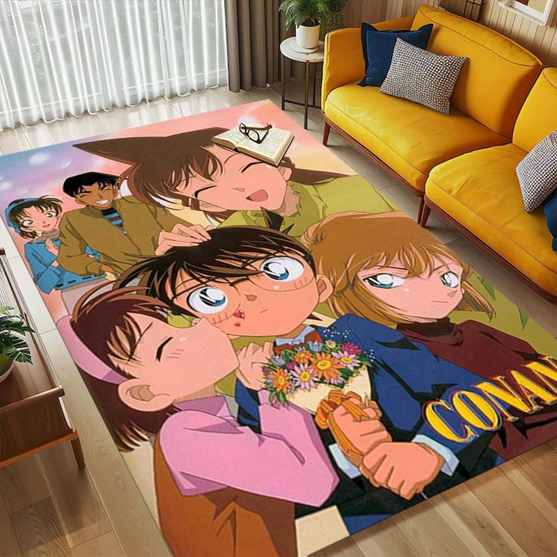 Detective Conan Living Room Nonslip Area Rug Soft Carpet For Bedroom Game Playroom Sofa Office Home Decor Doormat Christmas Gift C9301014