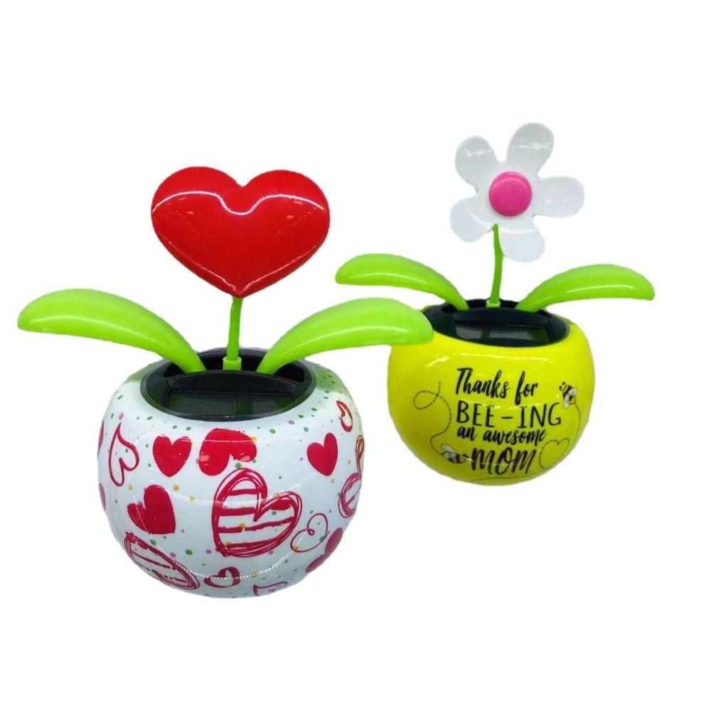 Украшения Танцующий солнечный цветок Качающийся автомобильный интерьер Аксессуары Анимированные танцоры-болванчики