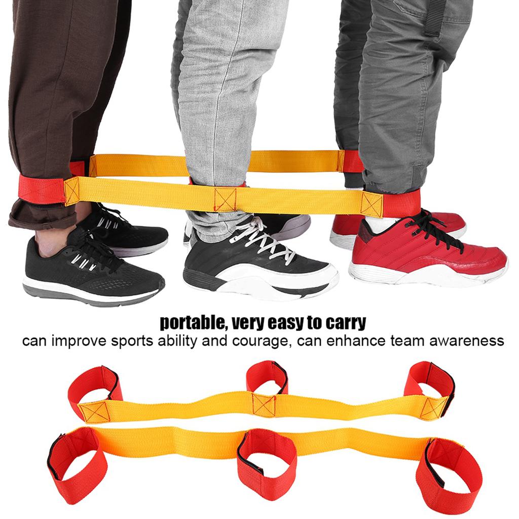 2PCS 3/5/8 Person Fastening Tape Outdoor Team Games Training Props(3 Person)