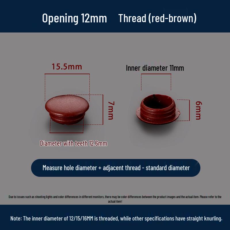 Универсальная круглая декоративная пластиковая заглушка для мебельных петель и отверстий под винты