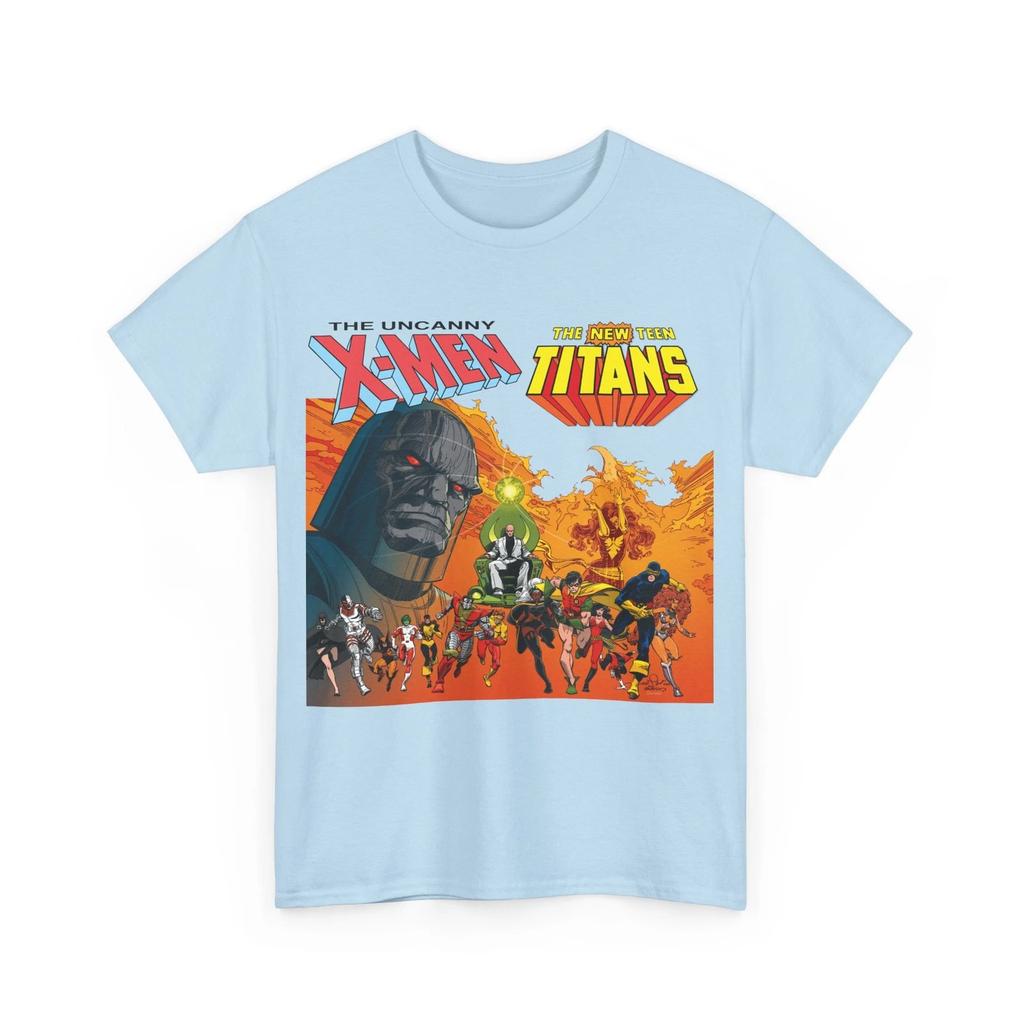 Футболка X-Men & Новые Юные Титаны - Marvel & DC Comics - Росомаха, Рейвен, Шторм