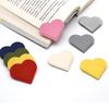 Love Heart Style PU Leather Book Page Holder - Exquisite Business Student Library Portable Gift. Heart-Shaped Cartoon Creative Bookmark.