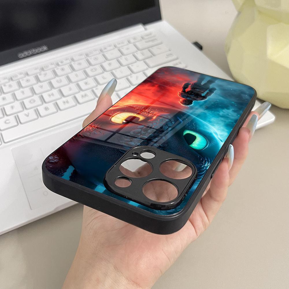 Мультяшный Чехол-Крыло Дракона Беззубика Стеклянный Для Samsung Galaxy S26 S25 S23 S24 S21 S22 S20 Ultra Fe Plus A16
