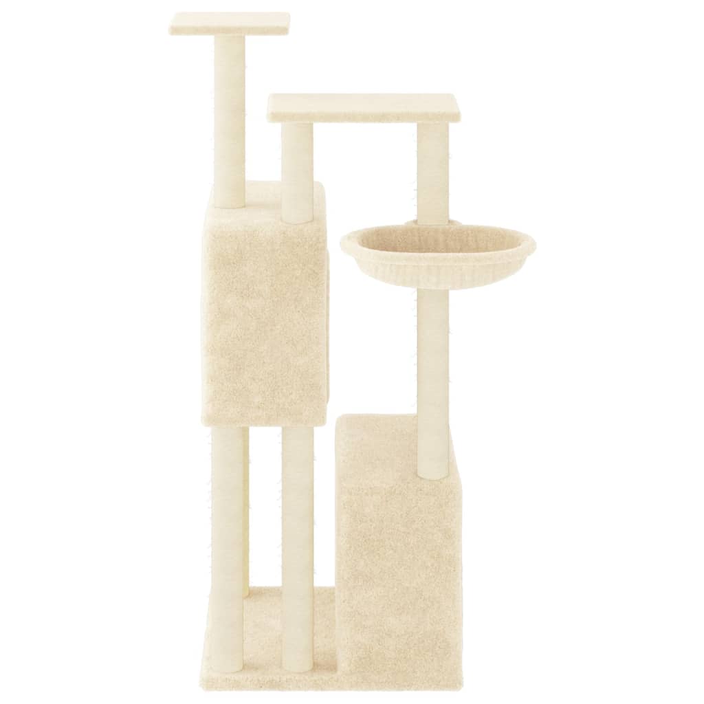 Scratching Post with Sisal Scratching Posts Cream 122 cm