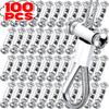 10-100 шт. Регулируемые зажимы-коуши для стального троса, зажимы с двумя отверстиями, болты, крепеж, зажимы для стального троса, медь, металл