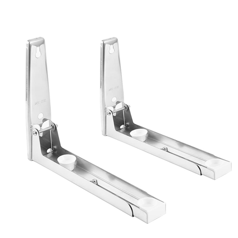 Бытовая 304 нержавеющая сталь складная телескопическая микроволновая печь настенный держатель кронштейн для хранения