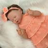 Realistic Asleep Reborn Babies Doll 50cm Cloth Body High Color Painted Hair Simulation Doll Real Life Toddler Toy Baby Dolls for Kids Ages 3+ Year Old