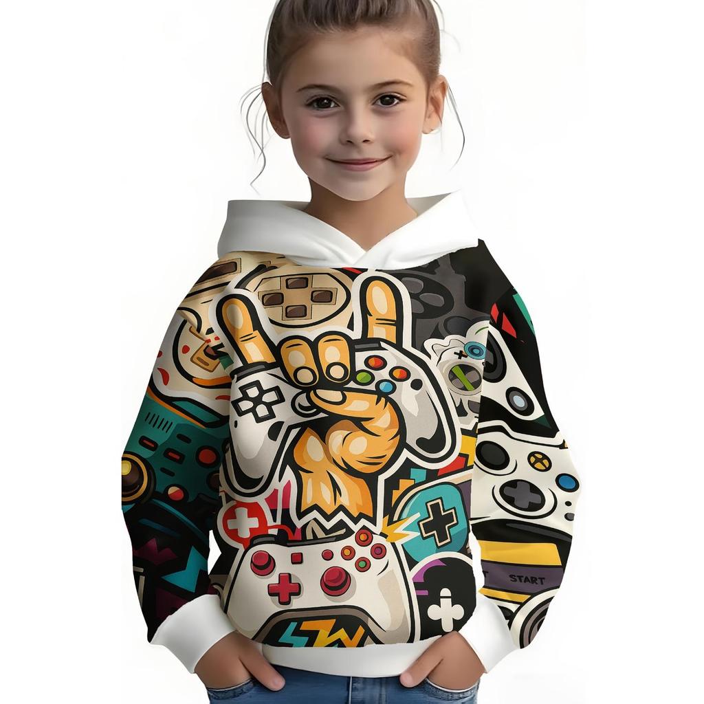 Новая толстовка с капюшоном с 3D-принтом, модная толстовка с длинным рукавом и капюшоном, удобный пуловер для мальчиков и девочек, детская толстовка