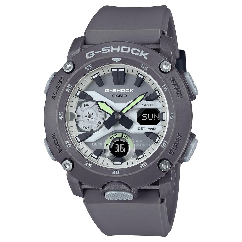 Casio Мужские часы G-SHOCK, смола, водостойкость 200 м, цифровые, ударопрочные, кварцевые, GA-2000HD-8A
