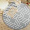 Outdoor Rug ARAKIL Grey Ø160 cm PP
