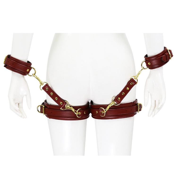 Thigh Ring Restraints: Handcuffs & Belt for Hands & Feet - Bondage Accessories for Pet Owners & BDSM Enthusiasts