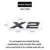 Подходит для BMW X1 X2 X3 X4 X5 X6 X7 F49 U12 F39 G08 G18 F15 F25 F26 G01 G02 G05 G06 G07  и задние буквы серебристый черный