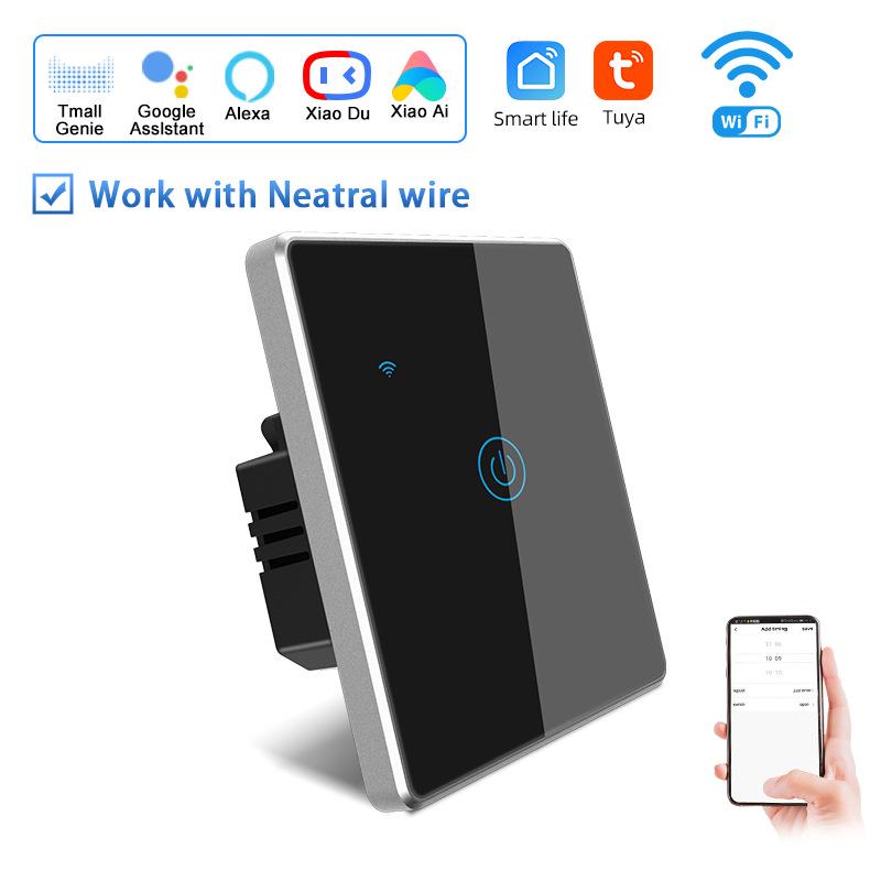 Умный WiFi сенсорный выключатель Graffiti EU с голосовым управлением Alexa