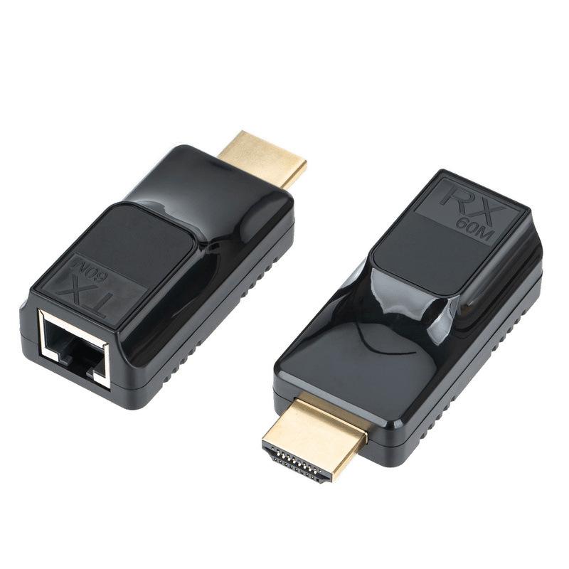 Мини-удлинитель сигнала HDTV HDMI - Сетевой кабель Cat6 60 м