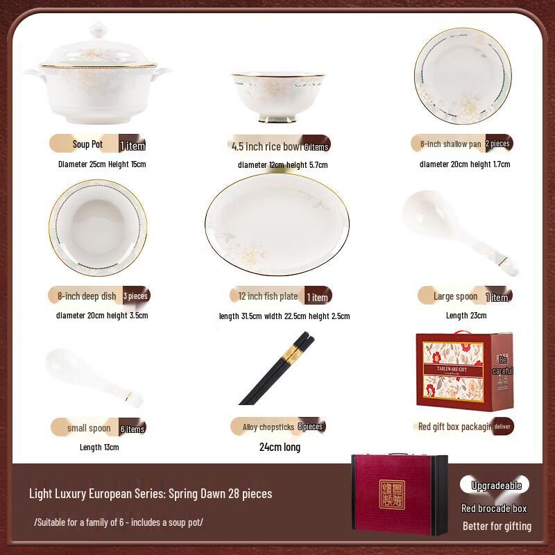 Mod Lanca 'Spring Dawn' Jingdezhen Ceramic Dinnerware Gift Set