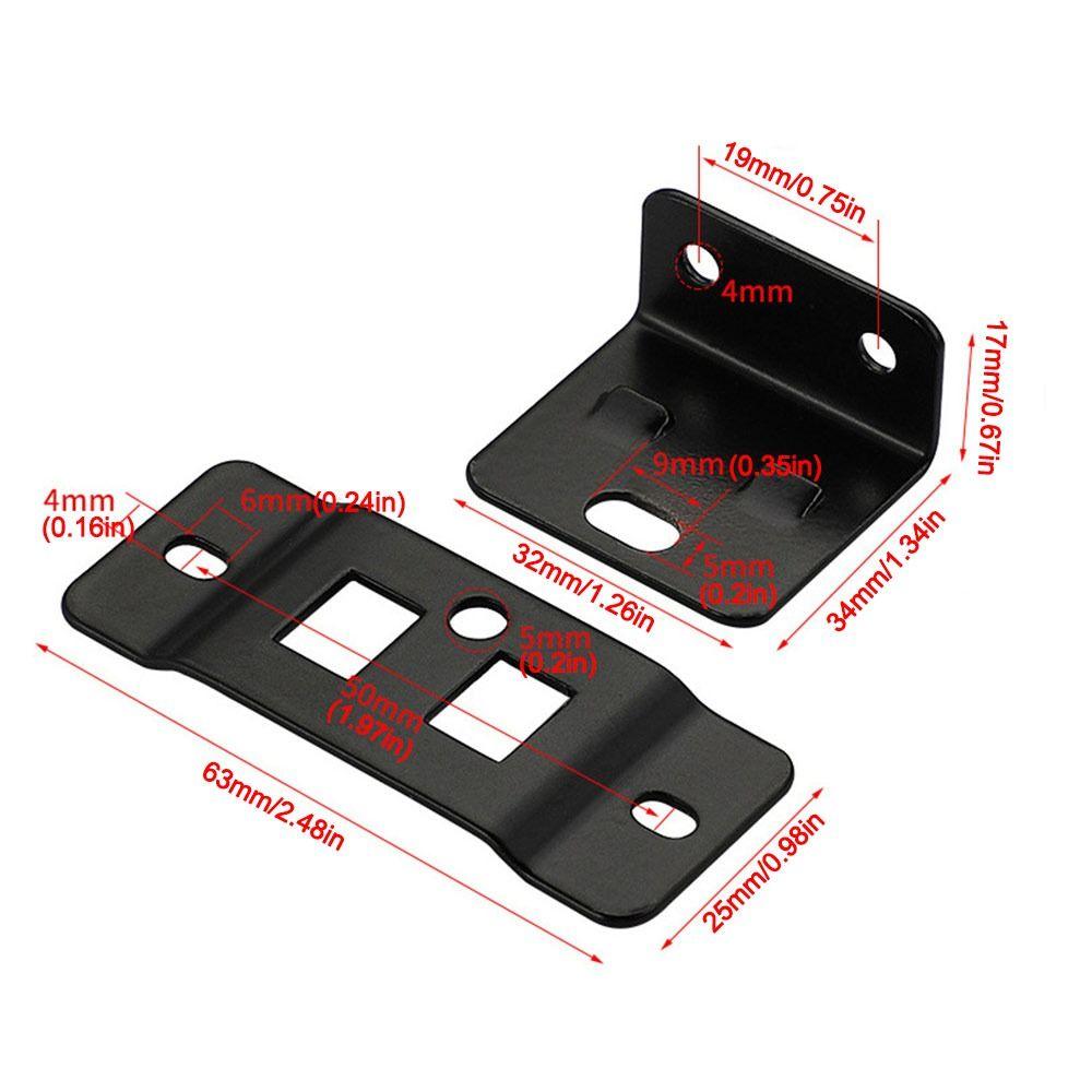 4Pcs L Shaped Cabinet Corner Code Metal Two in One Insert Modern Fixing Buckle Hardware Accessories