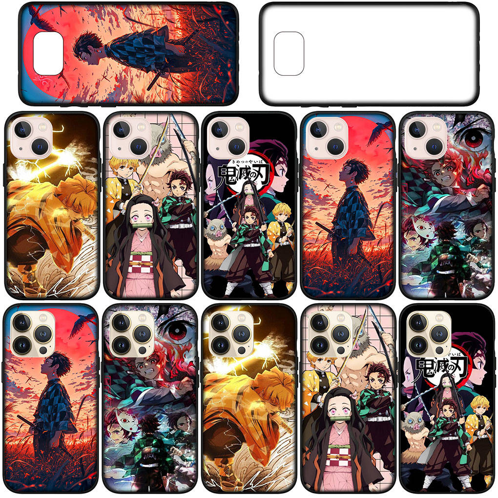 For Samsung Galaxy S24 S23 iPhone 16 15 14 Xiaomi Redmi Note 13 12 11 8 Plus 9 Pro Max X XR Phone Case Kamado Tanjirou Demon Slayer Kamado OPPO Huawei