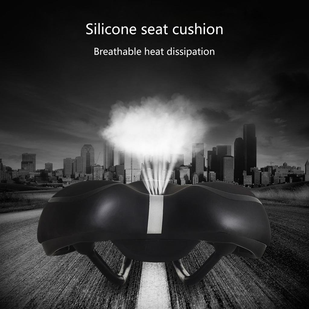 Нескользящие Дышащие Велосипедные Седла Сиденья Подушка Замена Мягкие Велосипедные Сиденья Подушки Силиконовые Велосипедные Седла Легко Устанавливаются