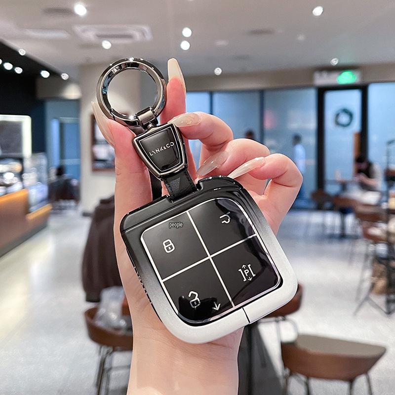 Чехол для ключа Lynk & Co 08: Премиальная металлическая пряжка Автоаксессуар для электромобилей