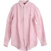 Polo Striped Logo Long Sleeve Button Down Shirt Men Shirts Pink 710978098-001