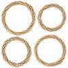4 Wicker Wreaths Ø 15 To 30 Cm