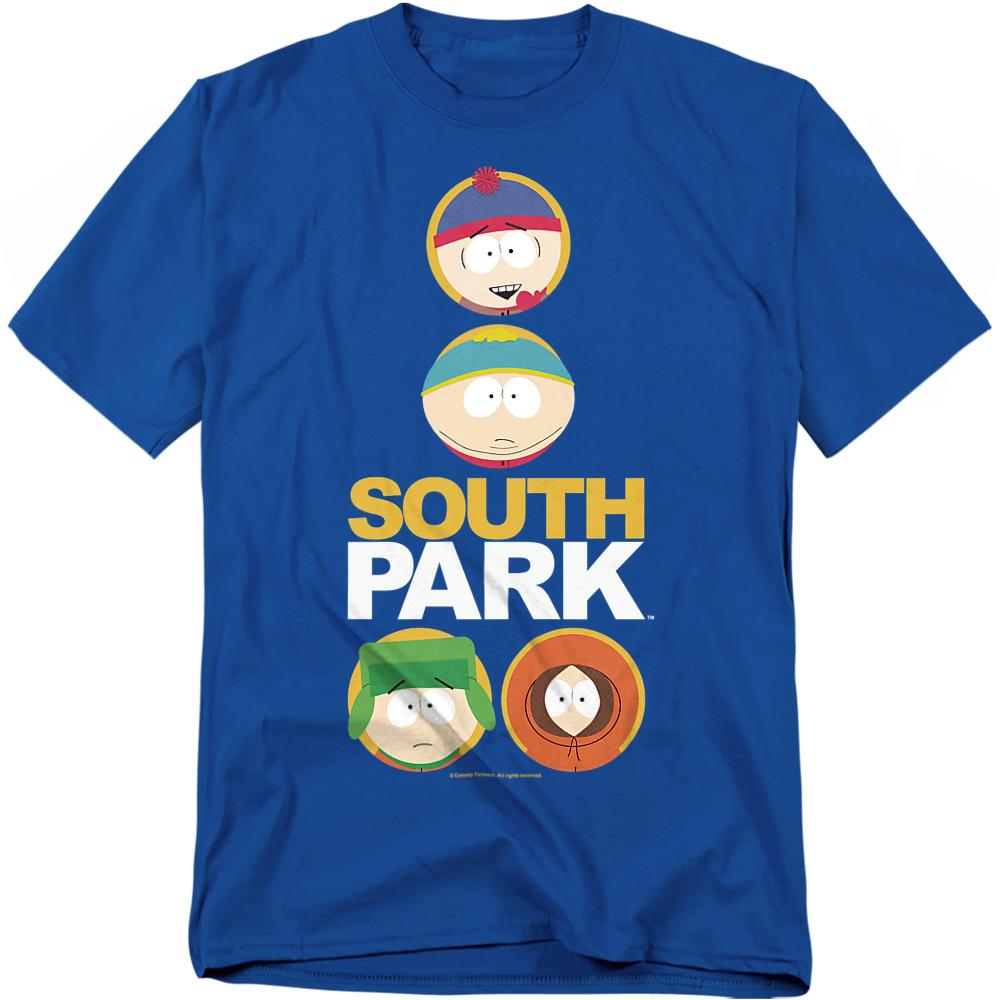 South Park Unisex Adult Solid Circles T-Shirt