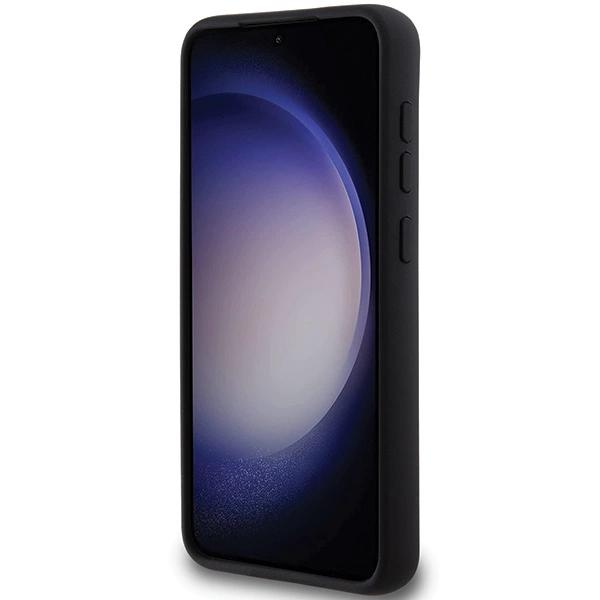 Karl Lagerfeld Силиконовый чехол Karl&Choupette Metal Pin для Samsung Galaxy S24+ - черный