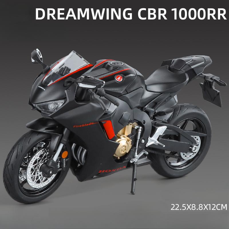 Большой размер Масштаб 1/9 Honda Dreamwing CBR 1000RR Сплав Модель мотоцикла Коллекция Официальная лицензия Мотоцикл Игрушка Миниатюра