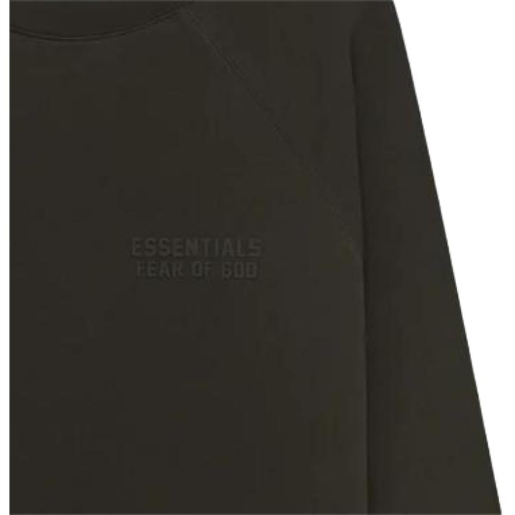 Fear of God Essentials Свитшот с круглым вырезом Черный Мужские Топы 192BT222040F