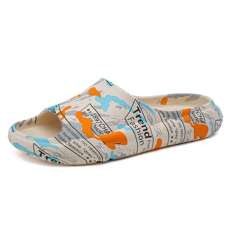 Модные мужские уличные спортивные пляжные сандалии на толстой подошве, нескользящие, семейные, модные, повседневные, легкие, тапочки для ванной, обувь для ходьбы для мужчин