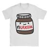 Шоколадная футболка Nutella Унисекс Чистый хлопок Винтажные футболки Круглый вырез Короткий рукав Идея для подарка