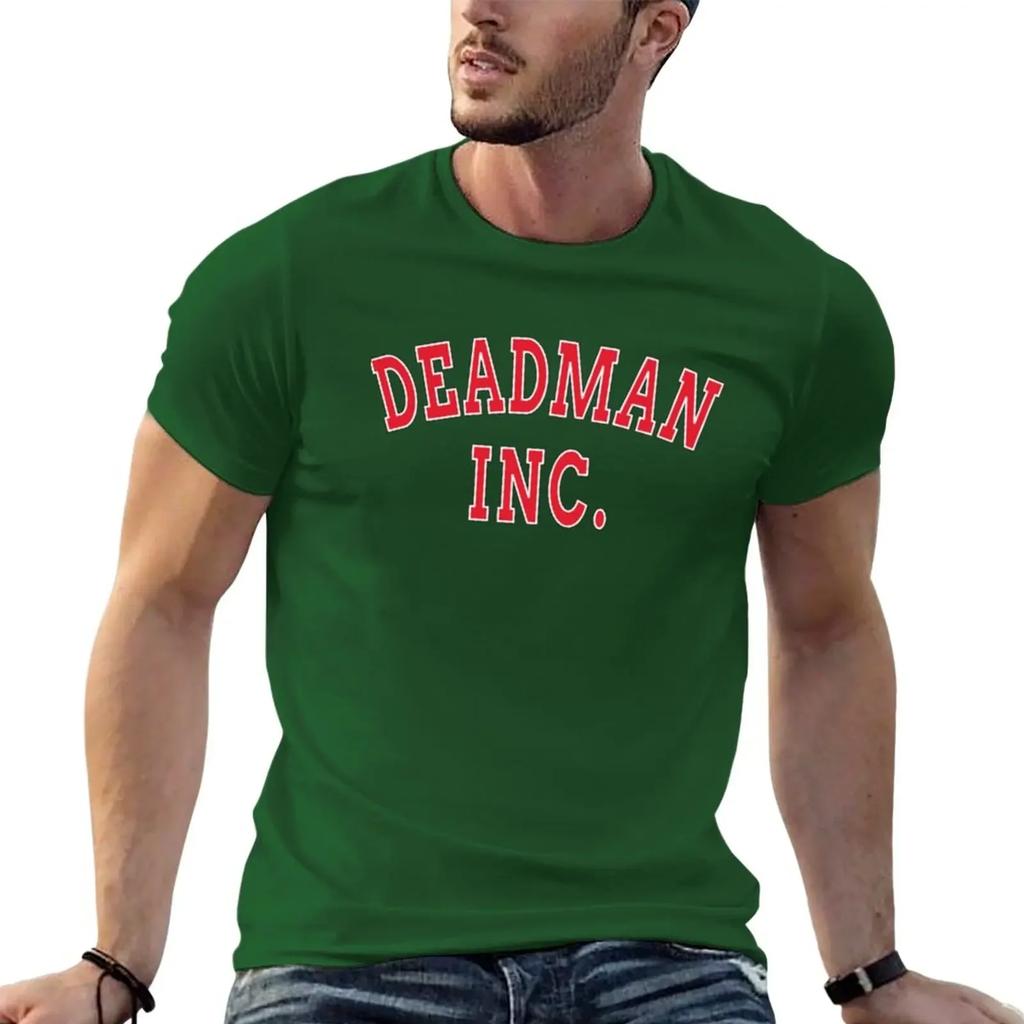 Cheavyweight streetwear anime clothes DEADMAN INC. Classic Essential T-Shirt sublime Short sleeve tee designer shirt