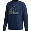 Logo Letter Sports Pullover Long Sleeve Sweatshirt Men Sweatshirt Navy-Blue CV6212