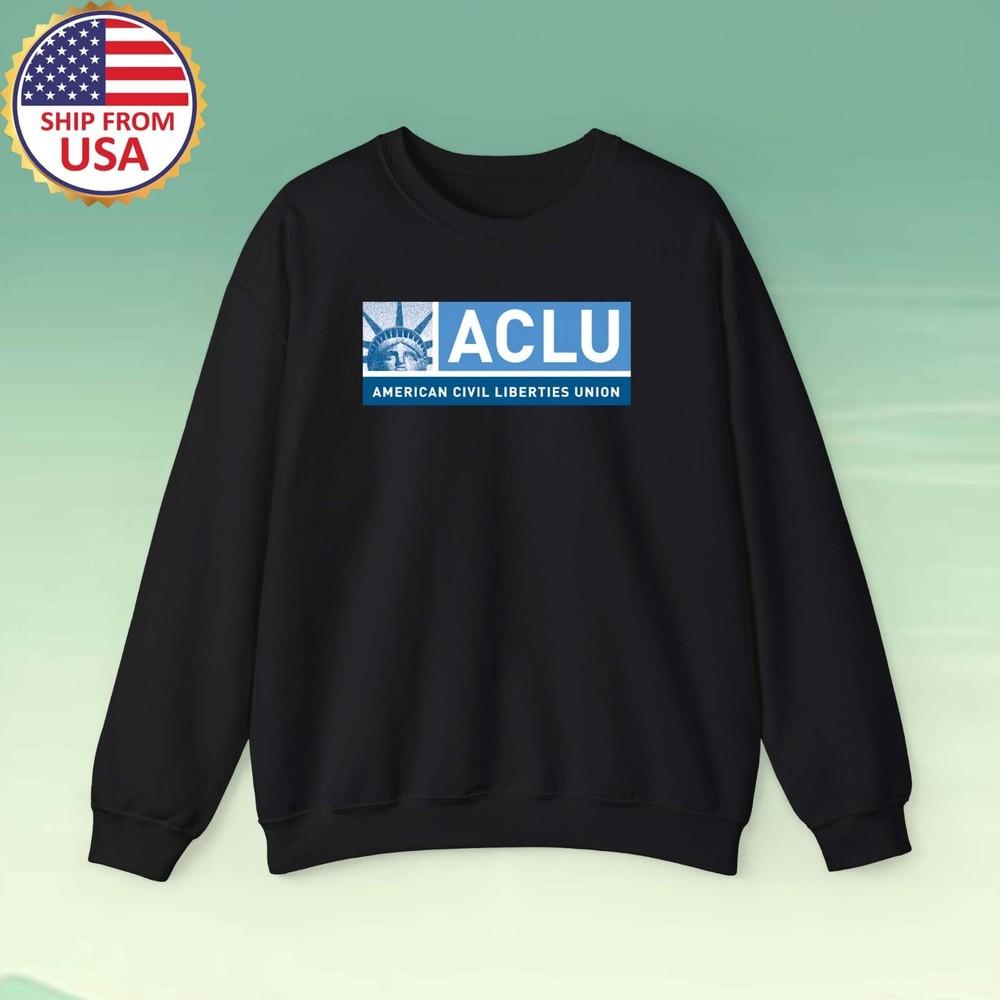 ACLU American Civil Liberties Union Men#039;s Black Size S to 3XL Unisex T-Shirt