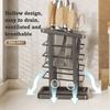Square Kitchen Utensils Storage Holder Plating Kitchen Countertop Storage Rack  Kitchen Use