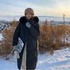 Женская новая зимняя куртка с хлопковым наполнителем, утолщенная, в западном стиле, длинная, с хлопковым наполнителем