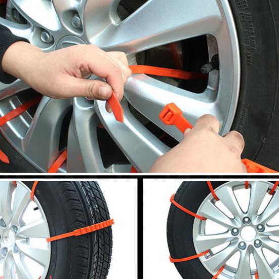 10Pcs Helpful Snow Resistant Ice Chains Corrosion High Breaking Hardness Car Winter Tire Wheels Snow