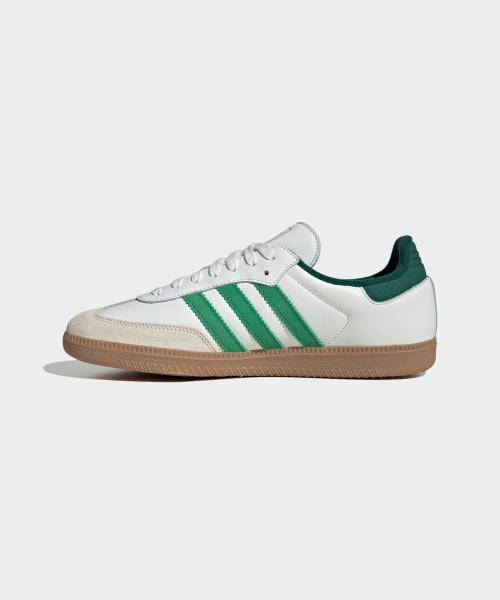 adidas Самба OG - Белый:Зеленый JI3202