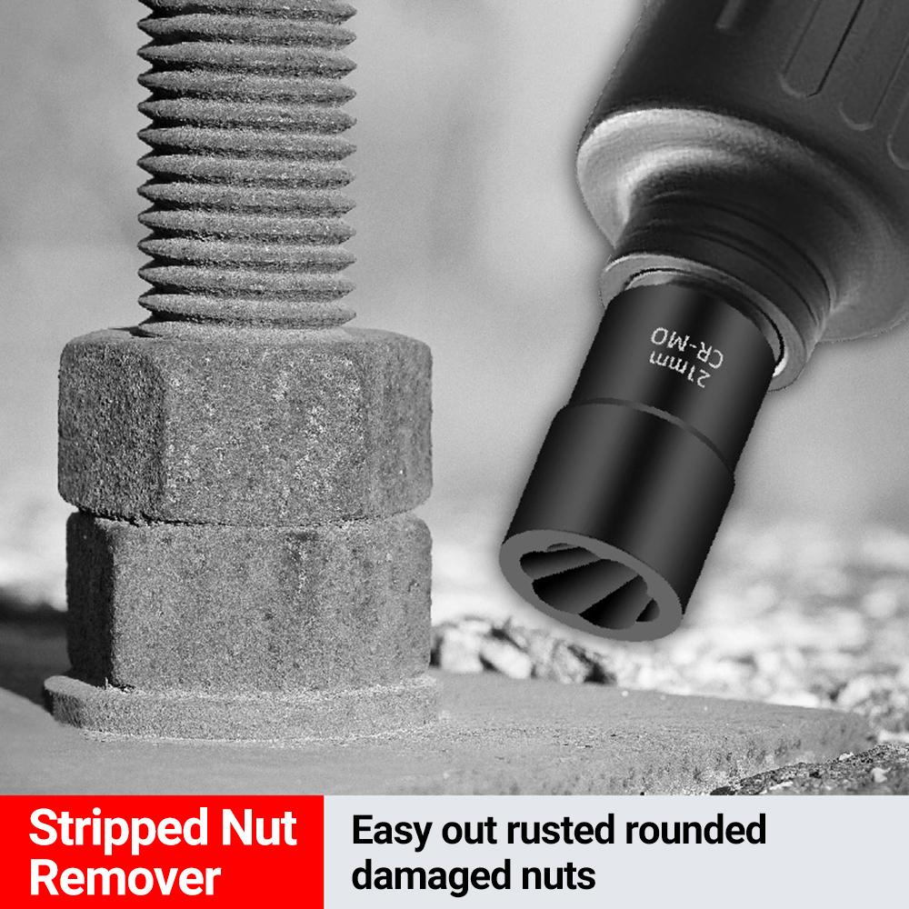 5 шт., набор насадок для снятия гаек, набор насадок для извлечения гаек, 12 дюймов, набор насадок для извлечения гаек для легкого извлечения ржавчины