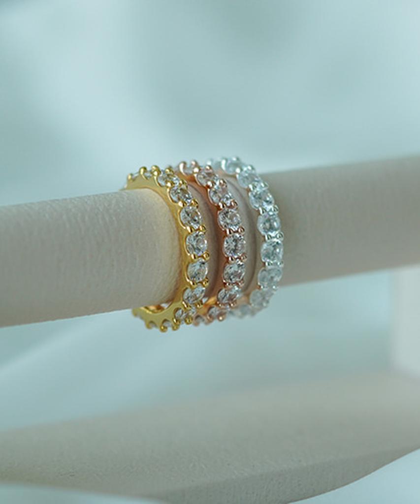 Серебряное кольцо Alleun 925 пробы, многослойное, с кубическим цирконием, для большого пальца, массивное