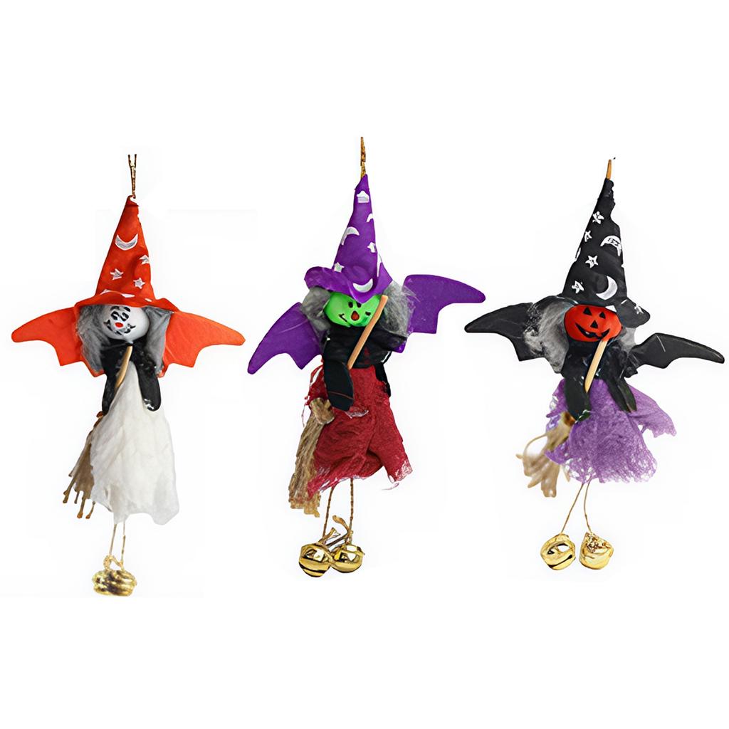 3PCS Scarecrow Ornaments Witch Fall Harvest Decor Home Decorations Halloween Decoration Dining Room Table Decor Pumpkins Decor