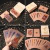 Таро Розовое Золото Полная Колода 78 Карт с Золотым Штампом Цветные Водонепроницаемые Прочные Для Начинающих Чтение Гадание Подарочная Коробка