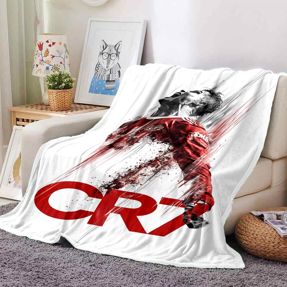 1pc Blanket - Cristiano Ronaldo Print Design,Lightweight Blanket for Sofa,Bed- Soft &Warm,Gift for All Seasons